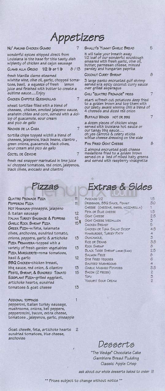 Menu page 2