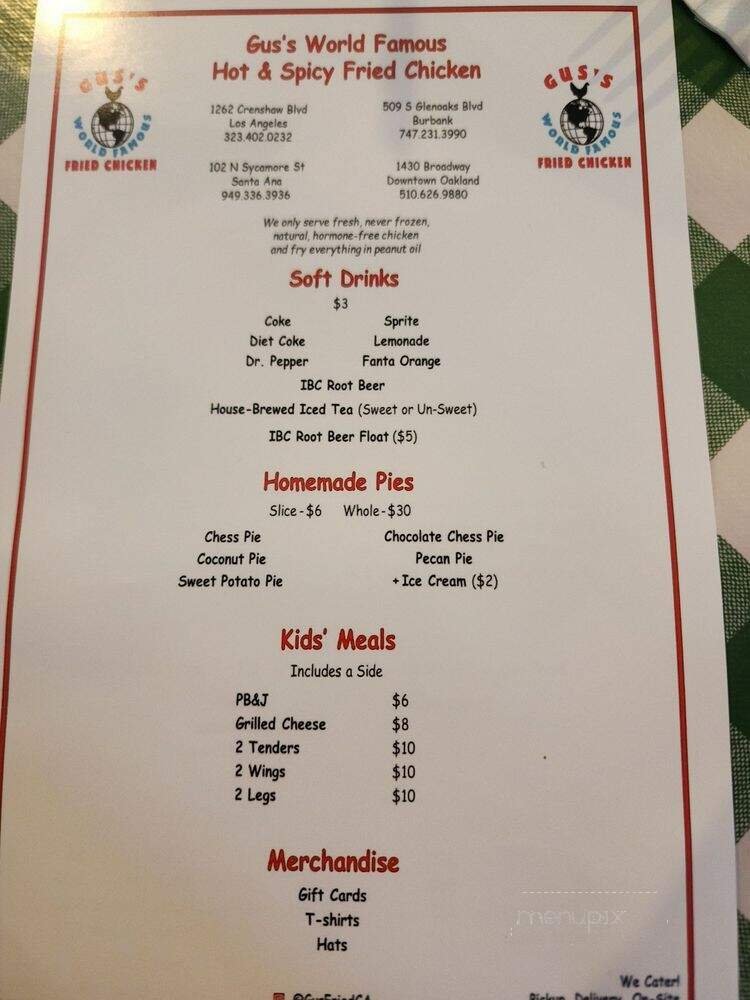 Menu page 1