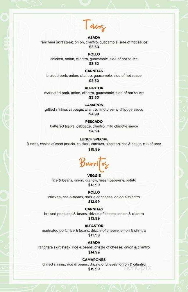 Menu page 3