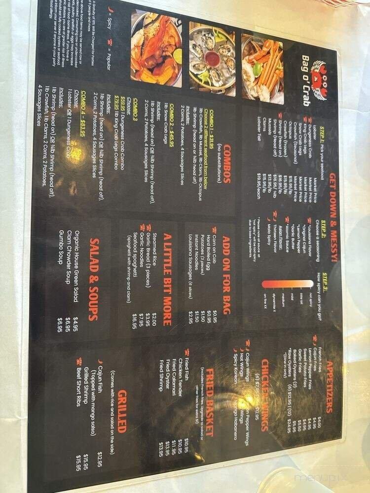 Menu page 1