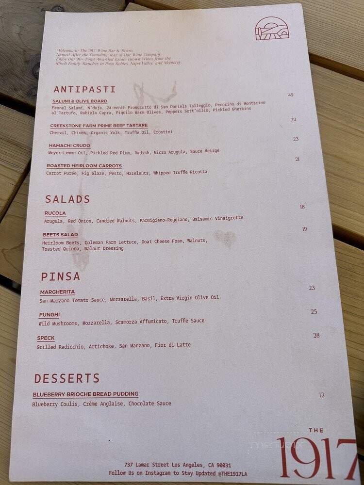 Menu page 1