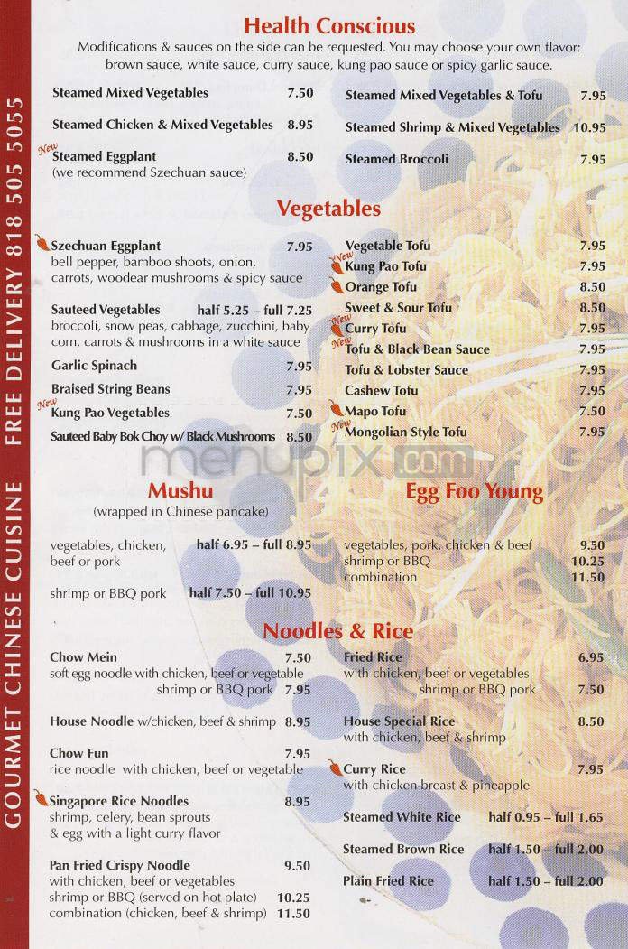 Menu page 5