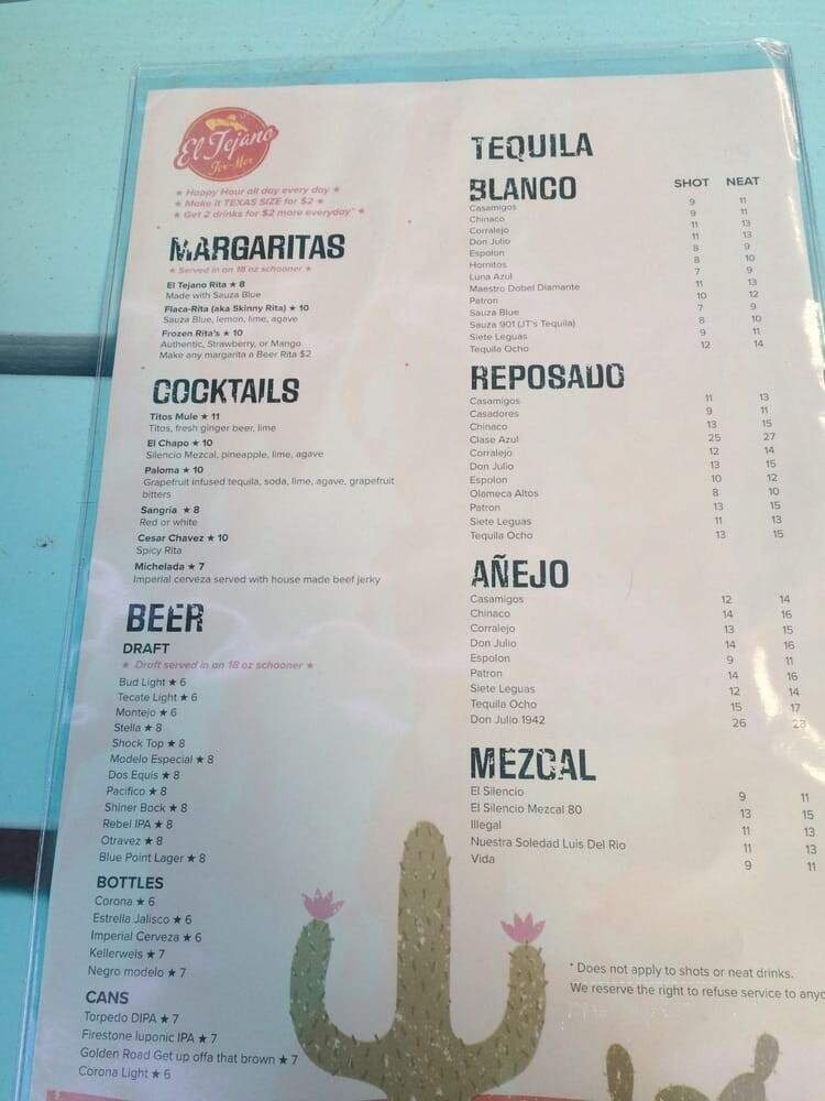 Menu page 1