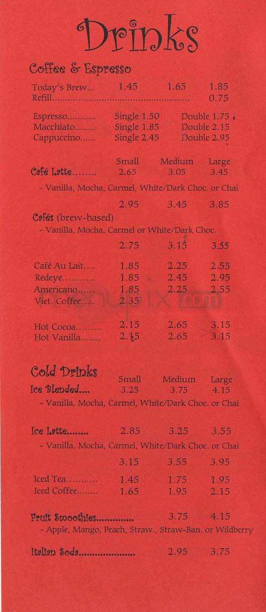 Menu page 2
