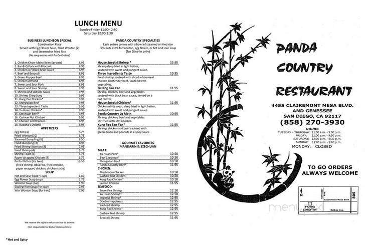 Menu page 2