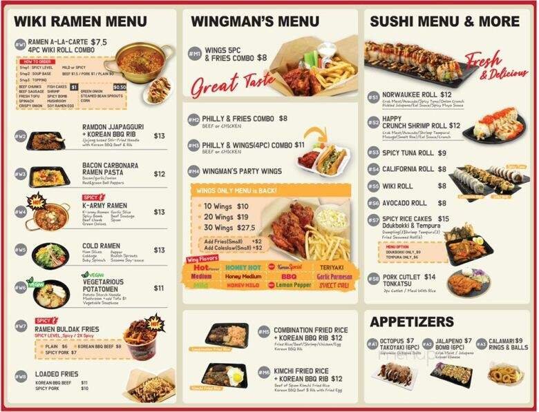 Menu page 2