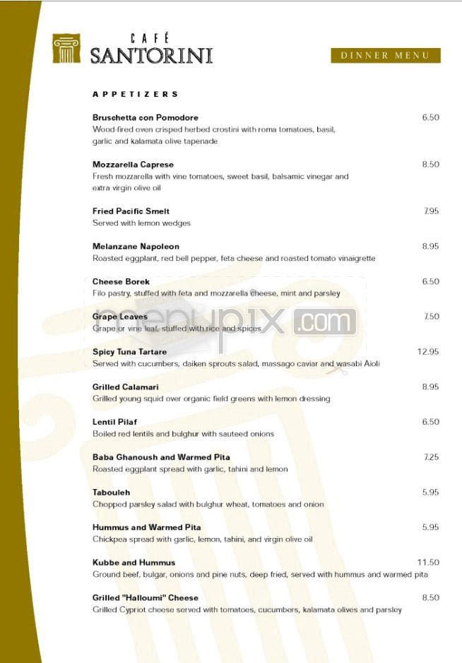 Menu page 1