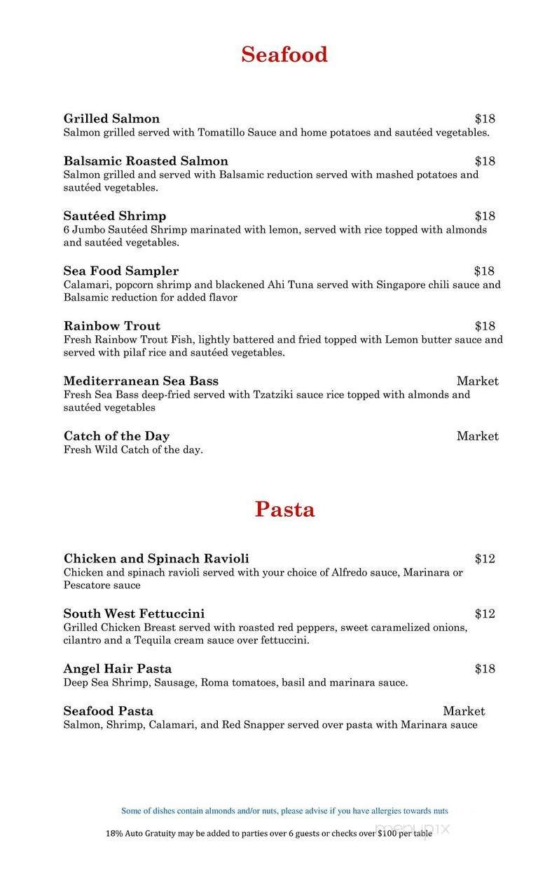 Menu page 2