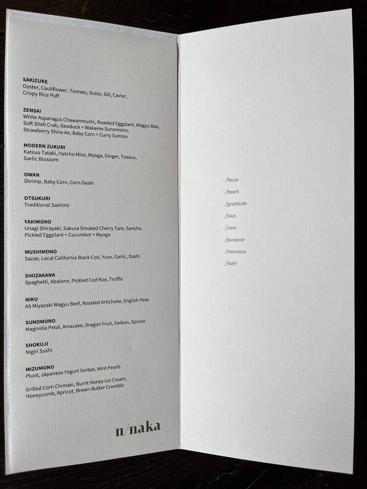 Menu page 1