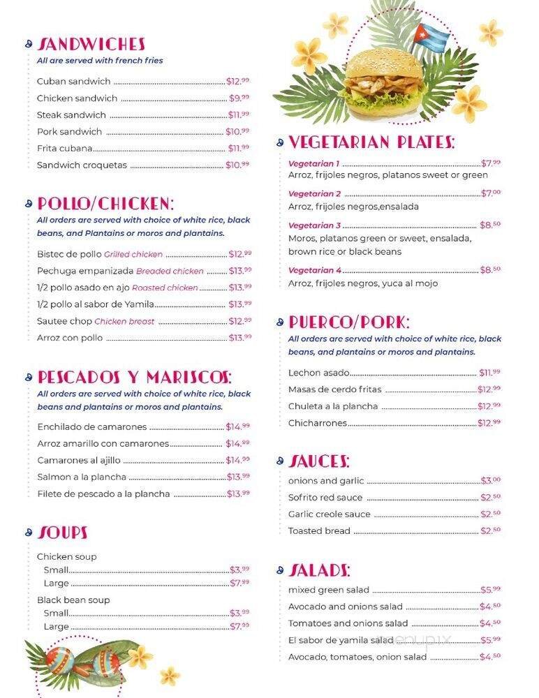 Menu page 2
