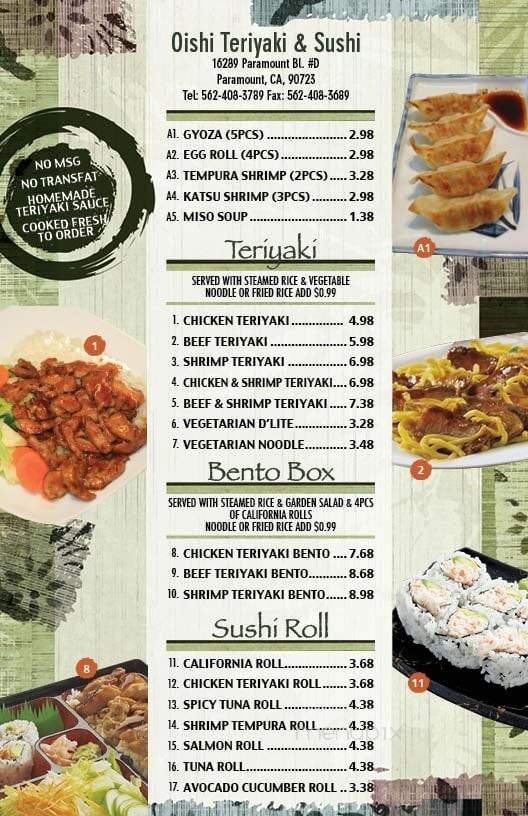 Menu page 2