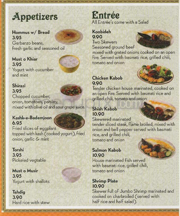 Menu page 2