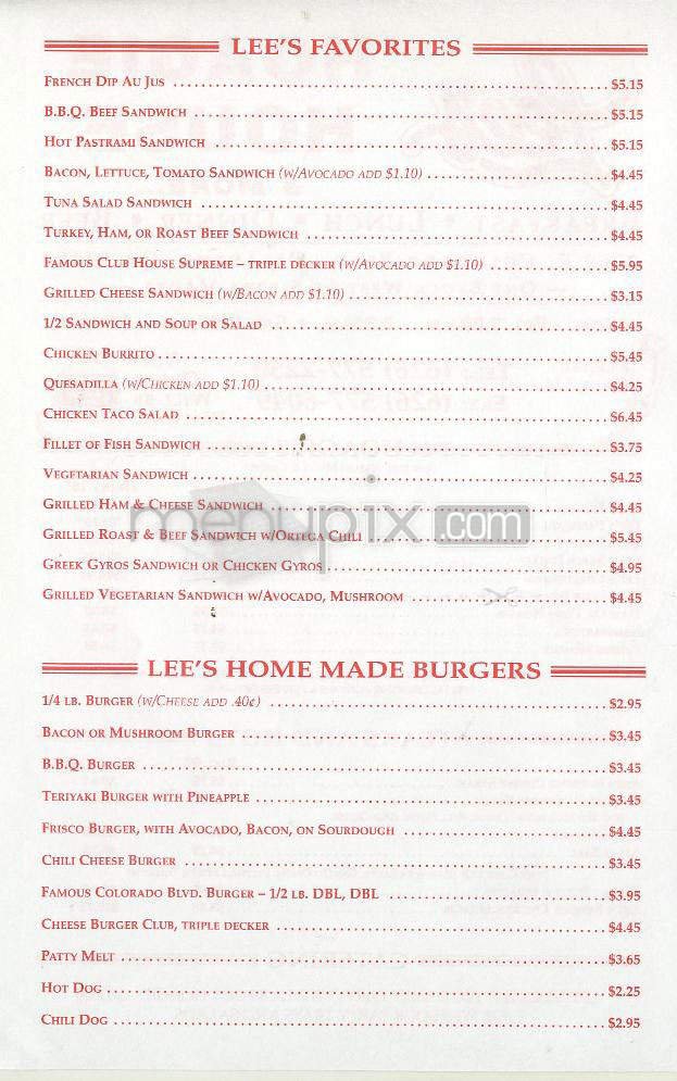 Menu page 3