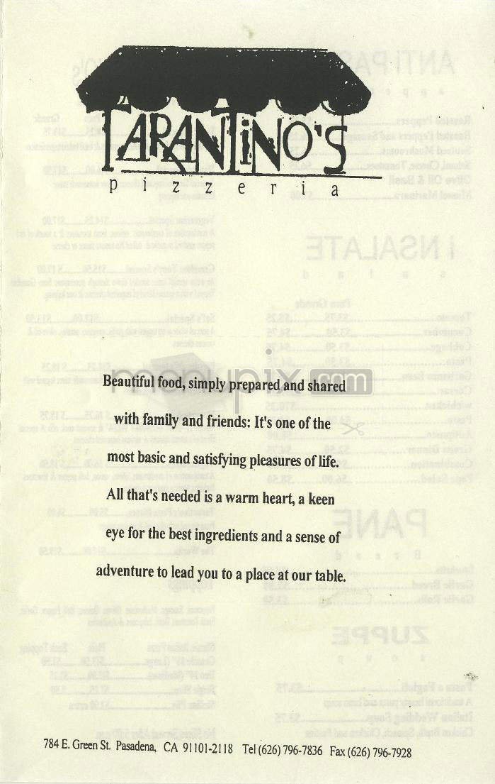Menu page 1