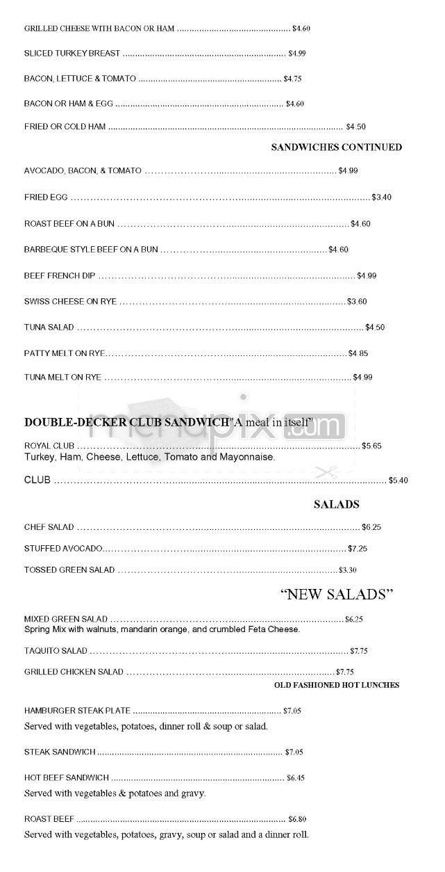 Menu page 2