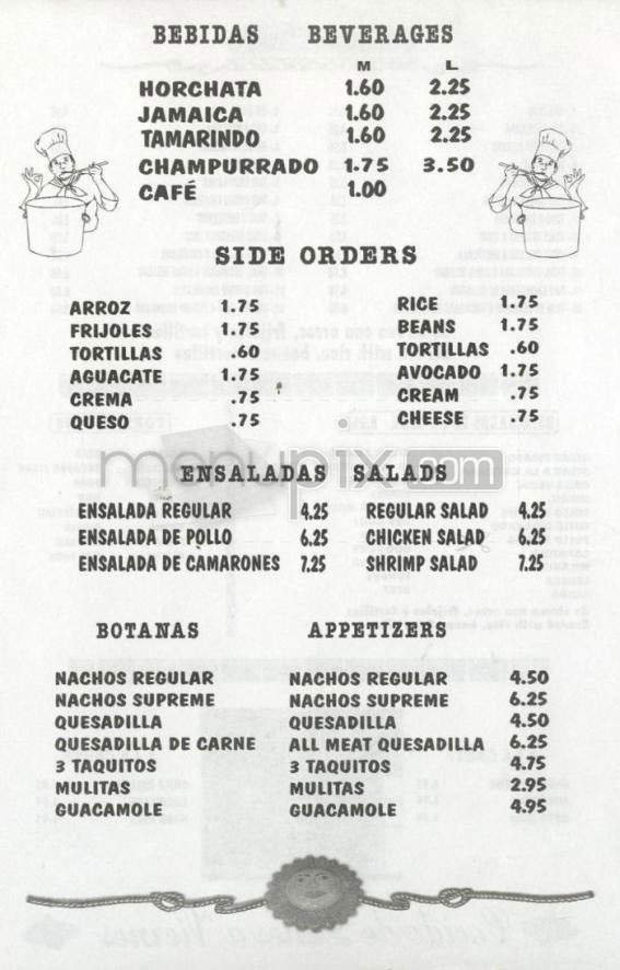 Menu page 1