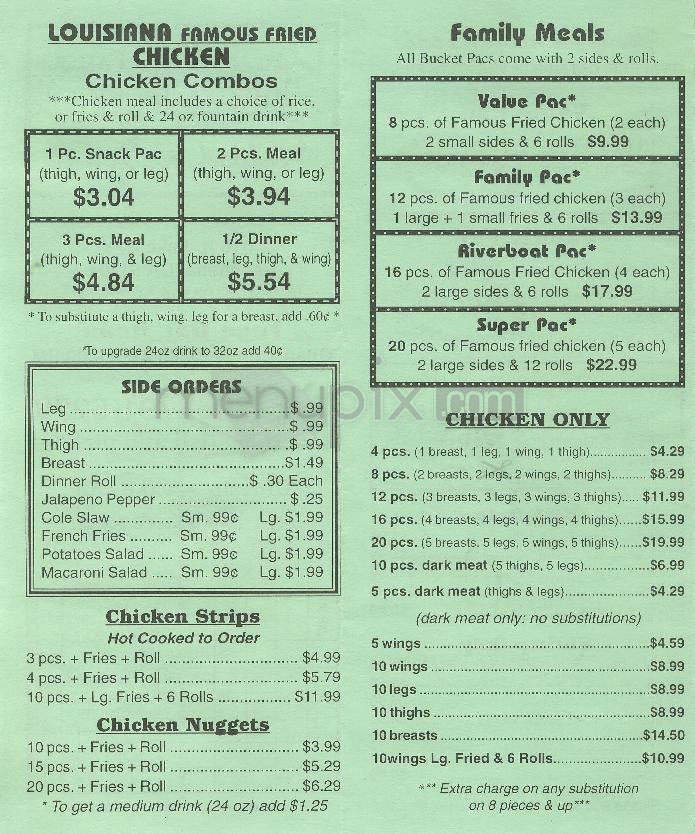 Menu page 3