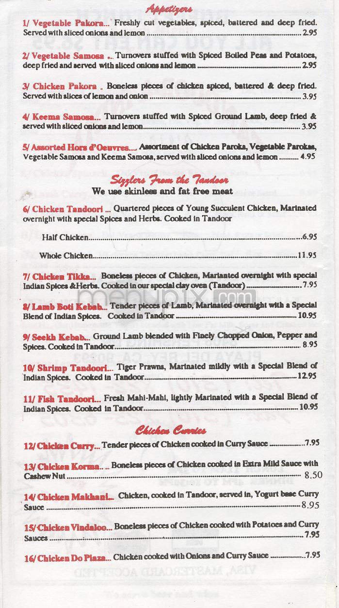 Menu page 3