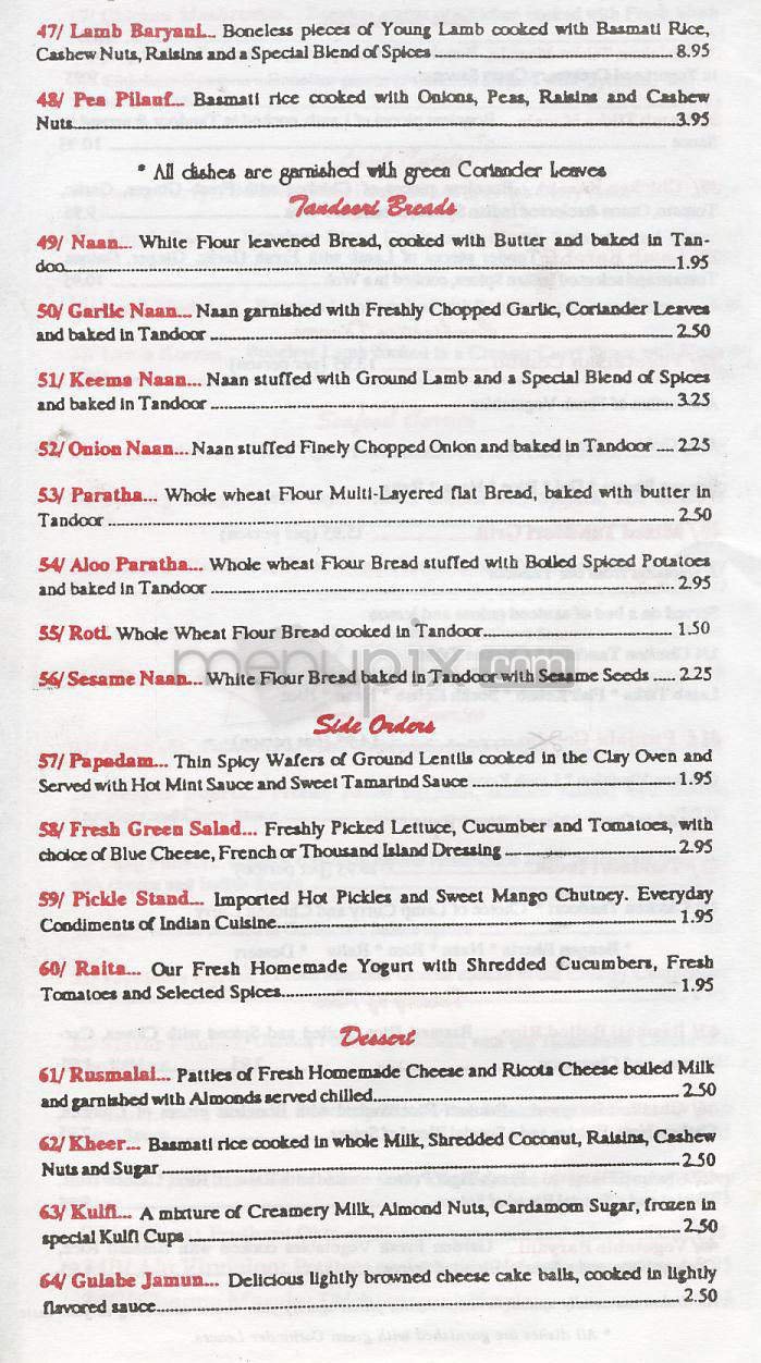 Menu page 6