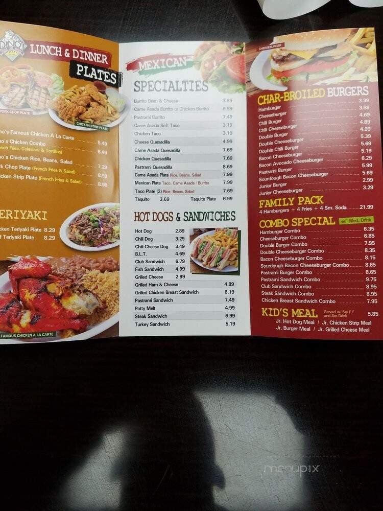 Menu page 2