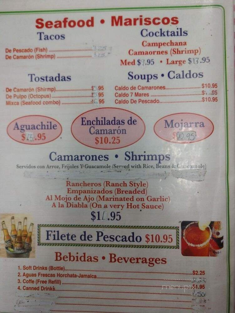 Menu page 1