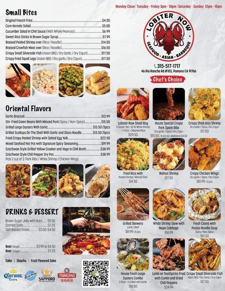 Menu page 1