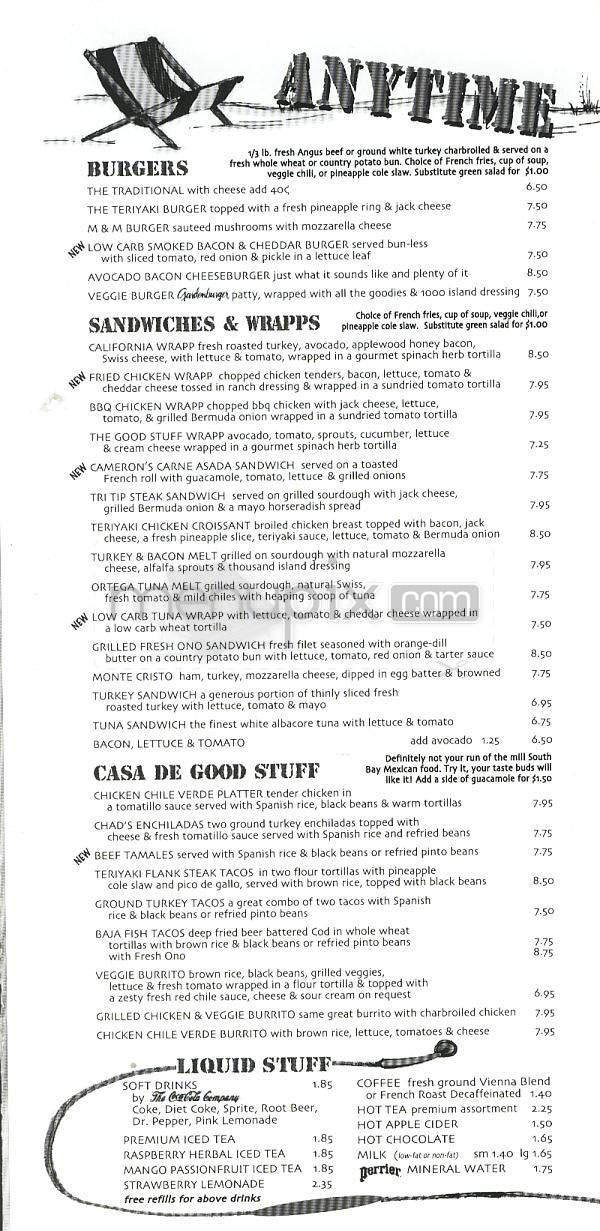 Menu page 3