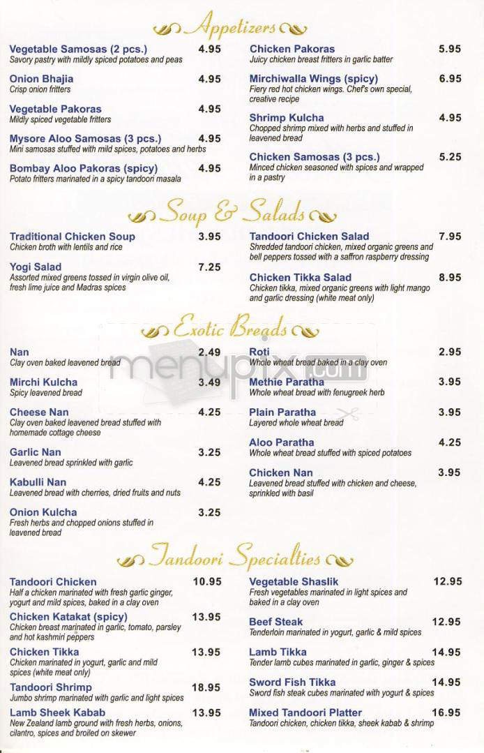 Menu page 2