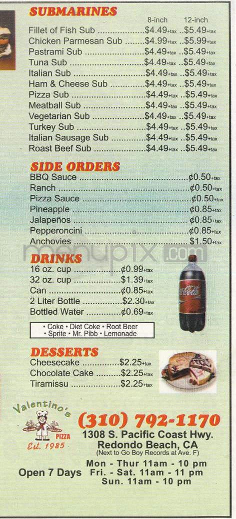Menu page 3