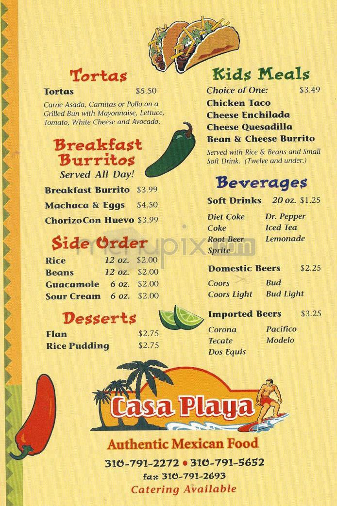 Menu page 2