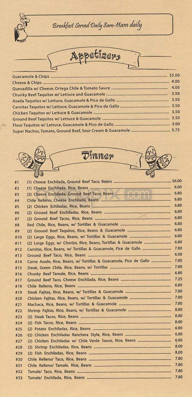 Menu page 2