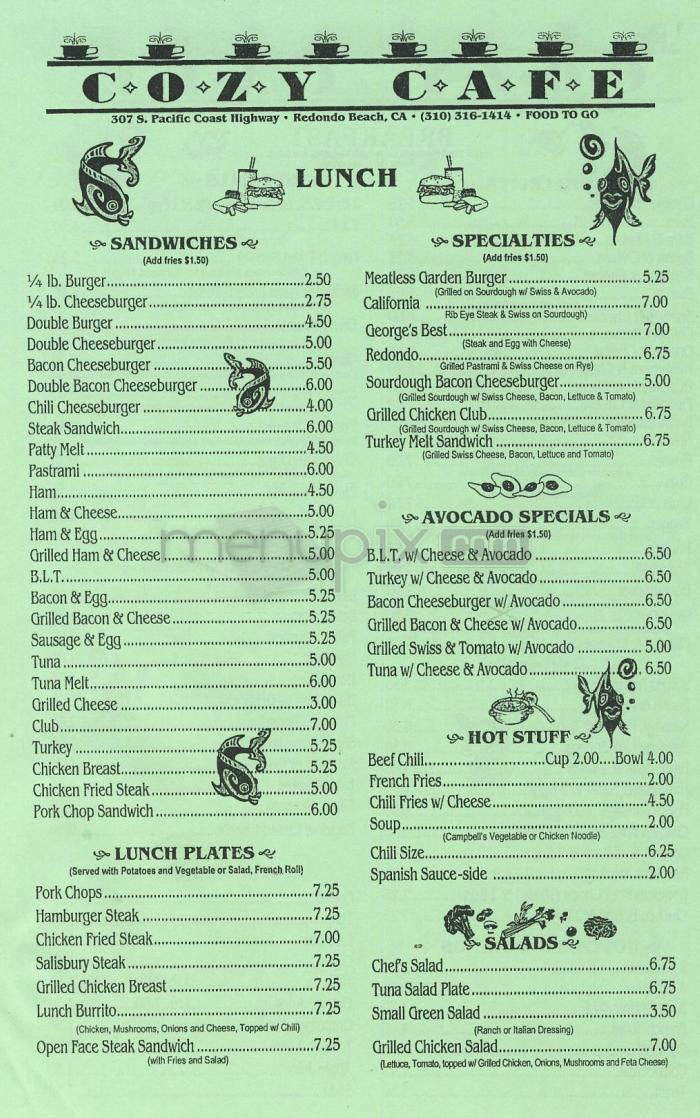 Menu page 2
