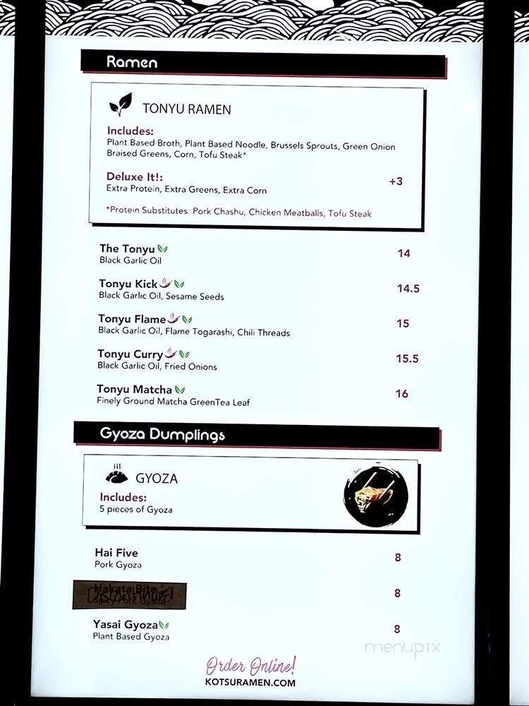 Menu page 3