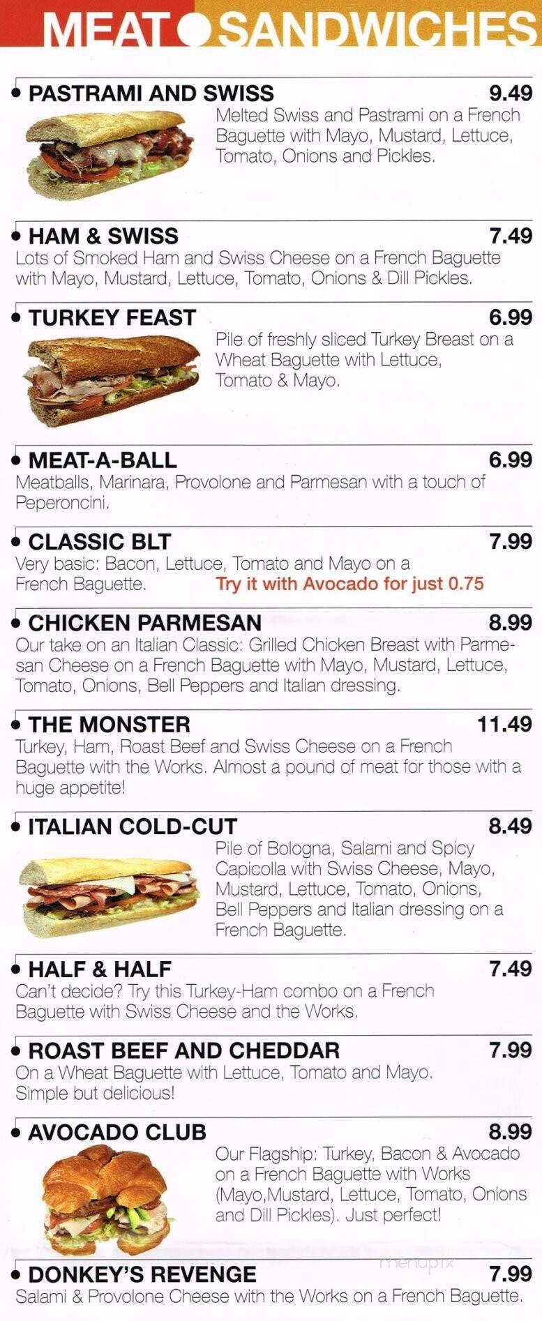 Menu page 2