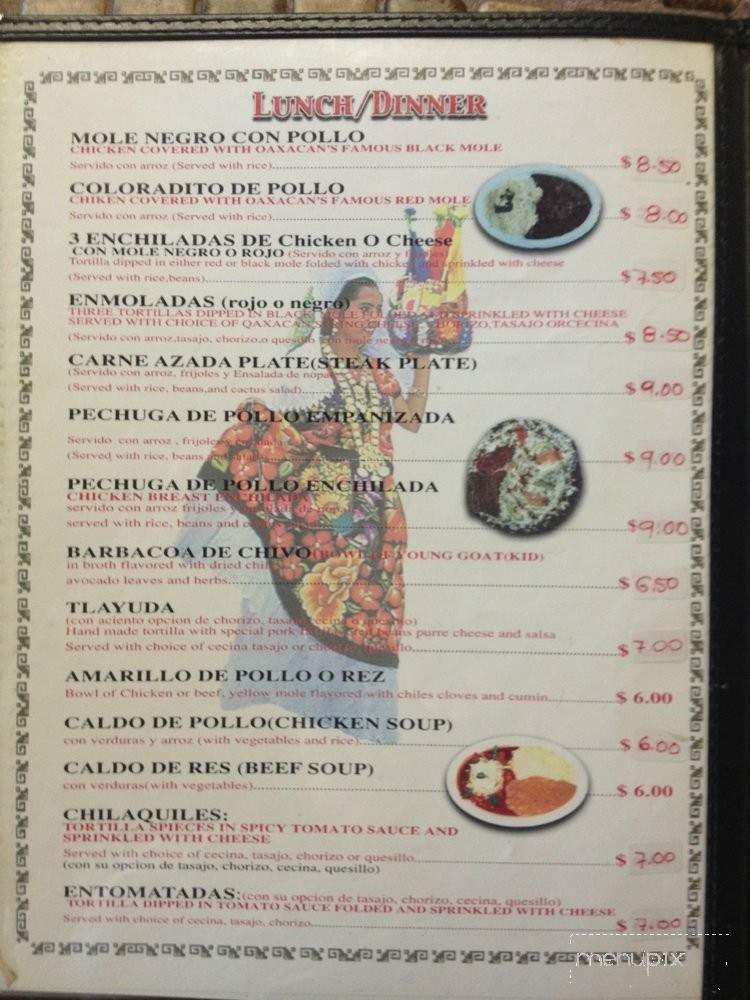Menu page 2