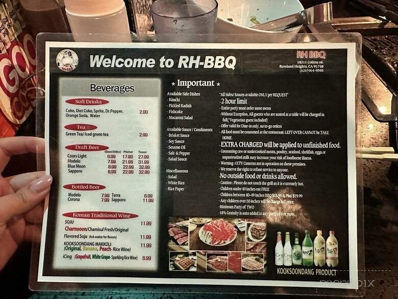 Menu page 1