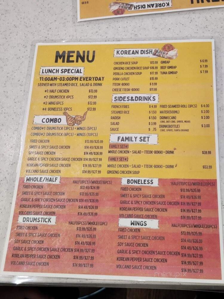Menu page 1