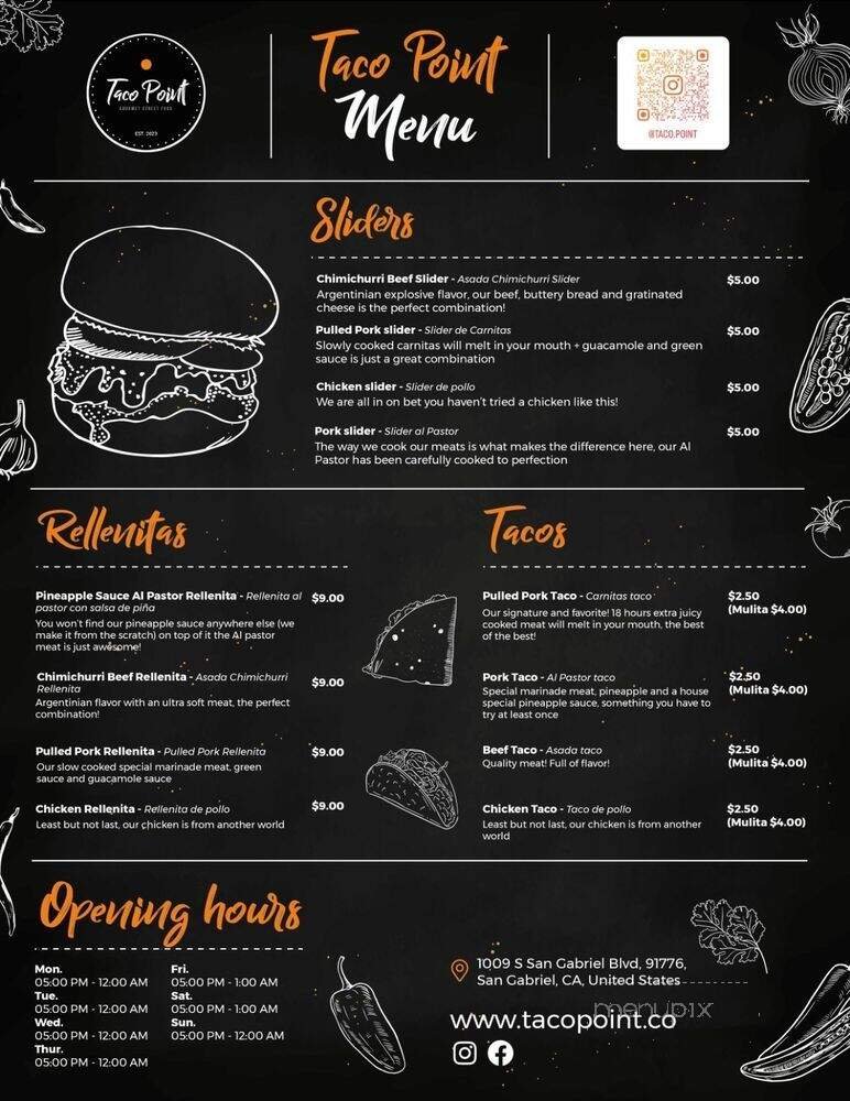 Menu page 1