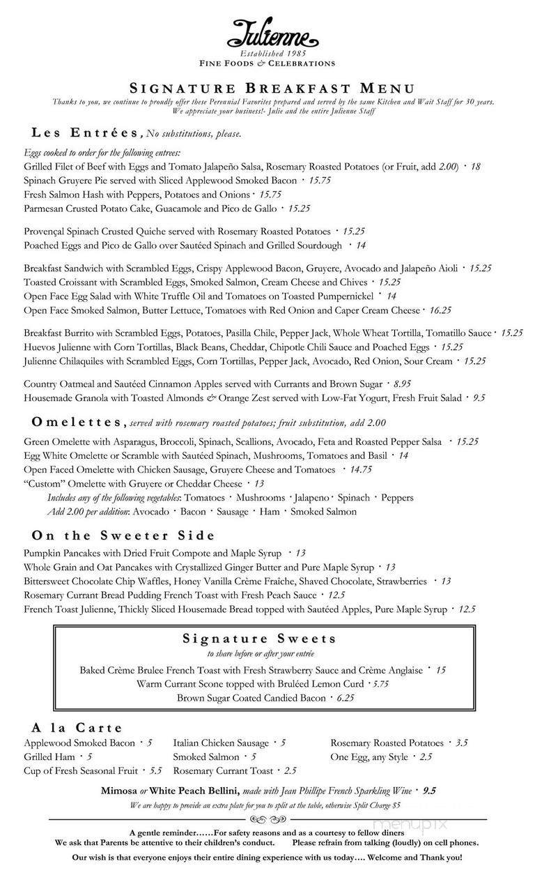 Menu page 1