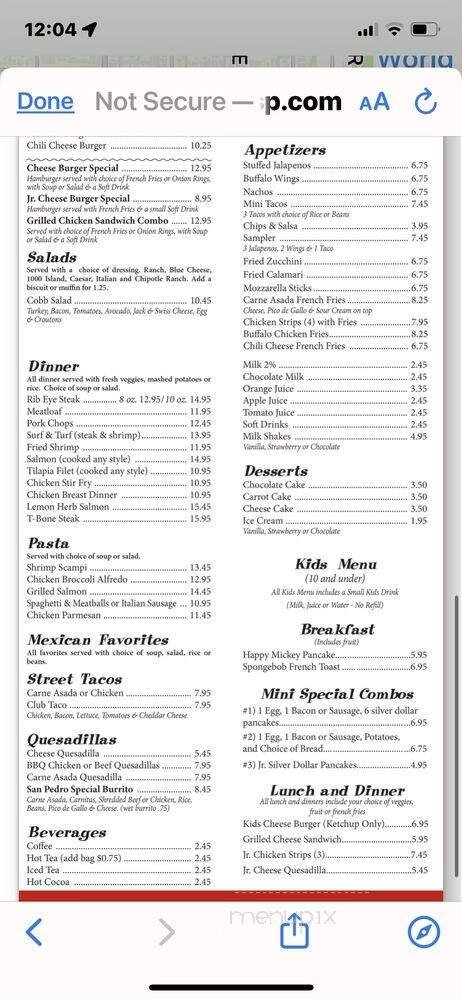 Menu page 3