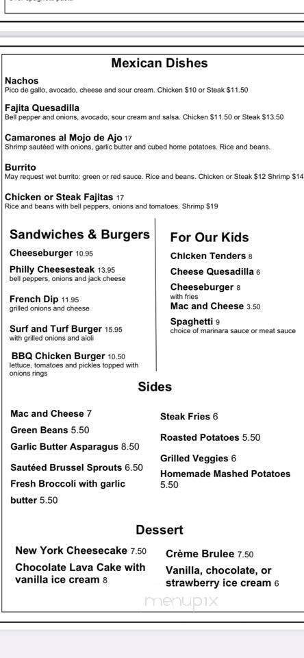 Menu page 1