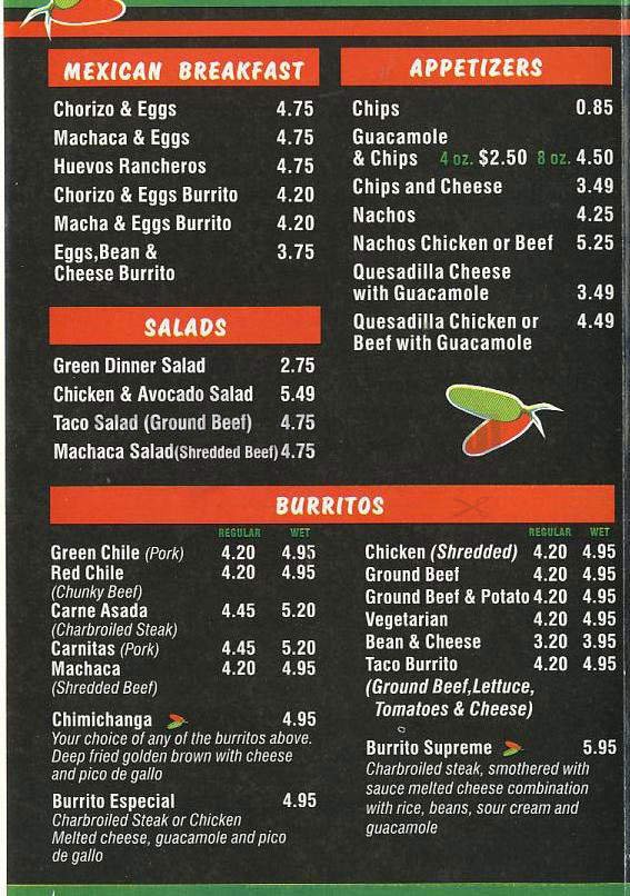 Menu page 2