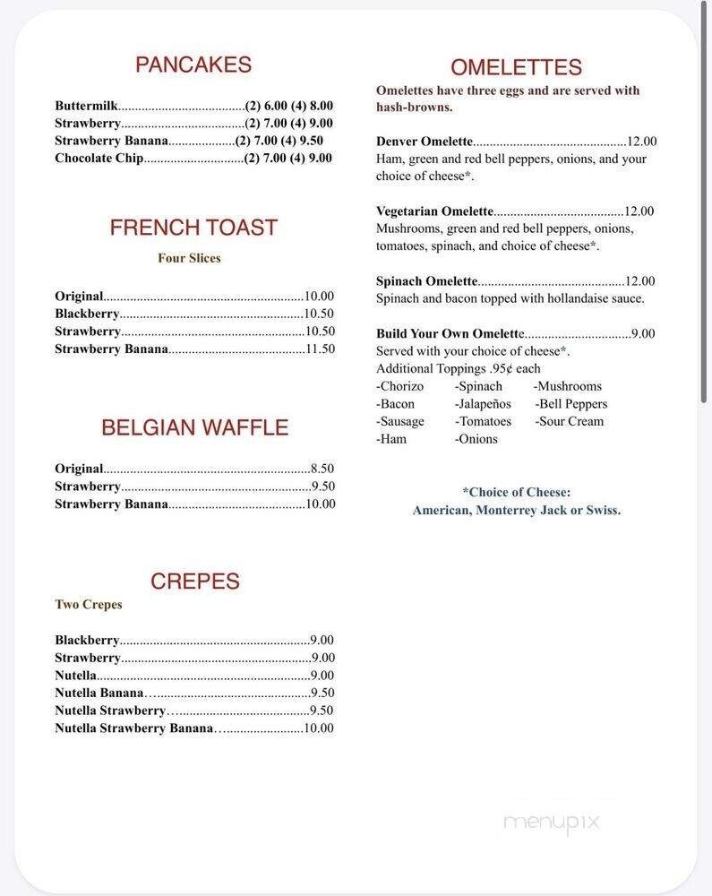 Menu page 1