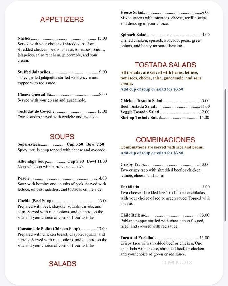 Menu page 2