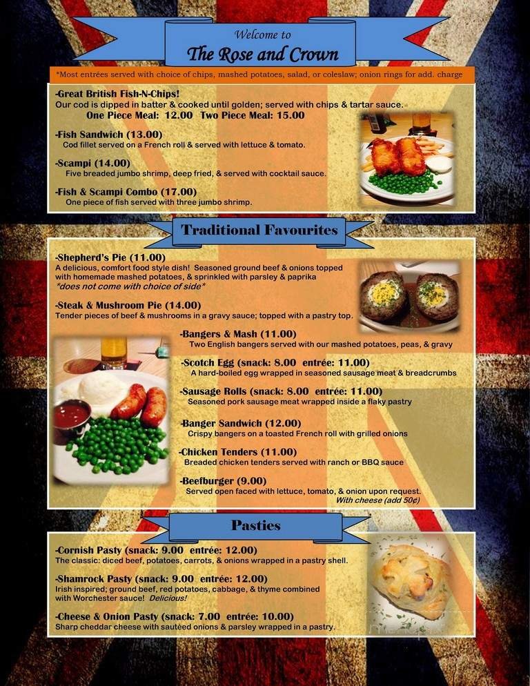 Menu page 1