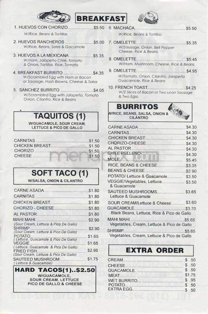 Menu page 2