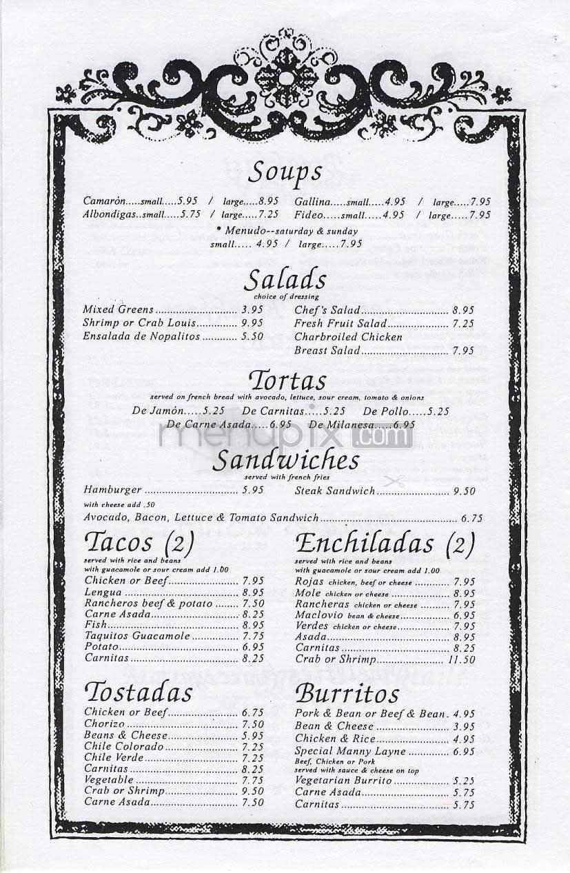 Menu page 5