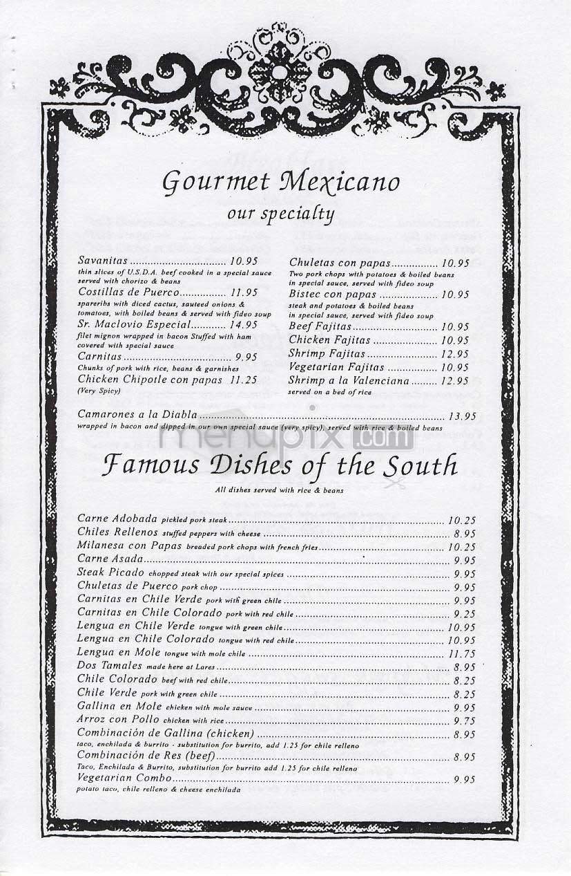Menu page 6