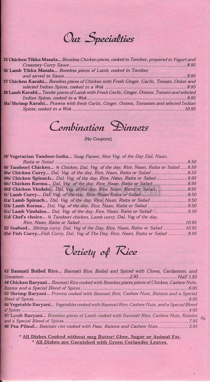 Menu page 4