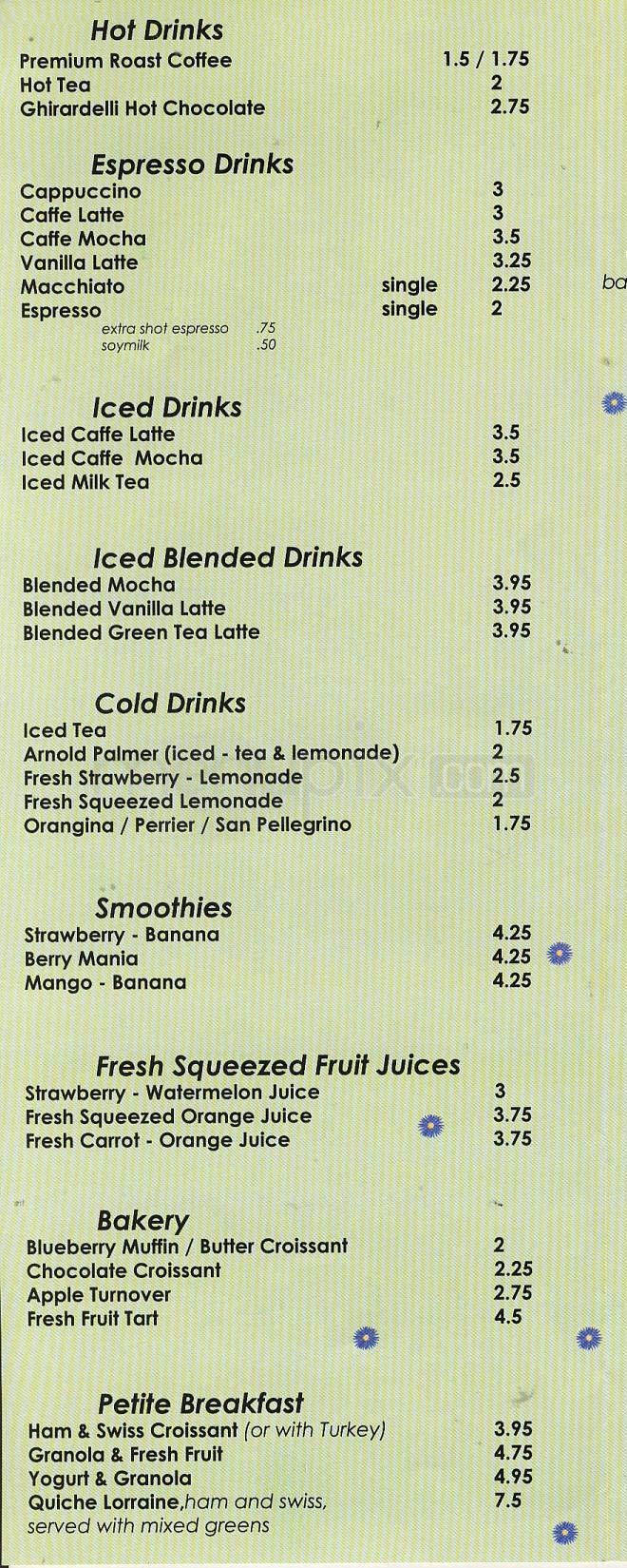 Menu page 2
